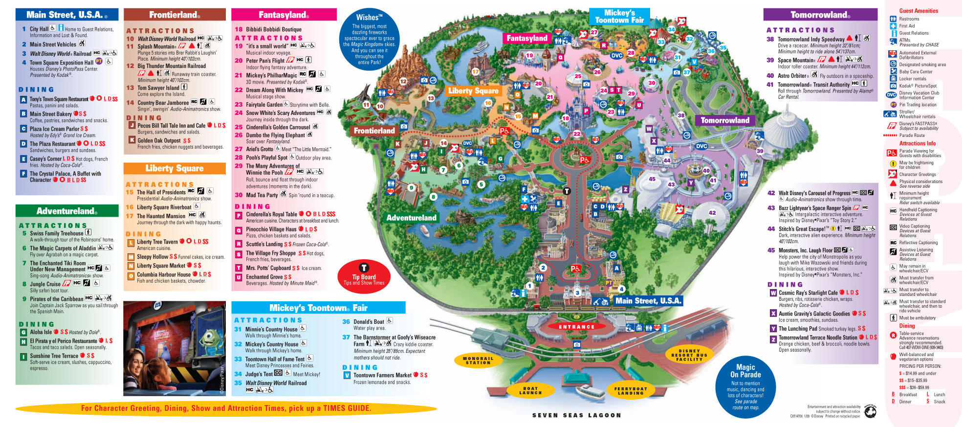 disney world magic kingdom official map